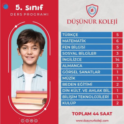 DERS PROGRAMLARIMIZ !