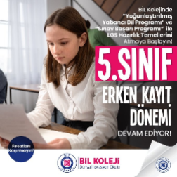 5. Sınıf Erken Kayıt Dönemi Devam Ediyor!