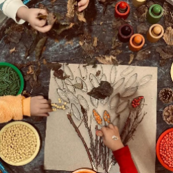 Özel İncir Anaokulu'ndan Sonbahar Duyusal Oyunu!