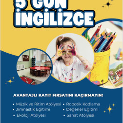 BENİM DÜNYAM ANAOKULLARINDA 5 GÜN İNGİLİZCE  EĞİTİMİ