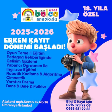 2025-2026 ERKEN KAYIT DÖNEMİ