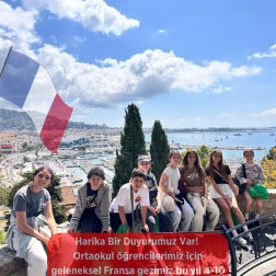 Fransızca dil ağırlıklı 5. sınıf öğrencilerimiz geleneksel Fransa gezisine Mayıs ayında gidiyorlar!