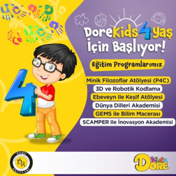 DoreKids 4 Yaş Kayıtları Başlıyor!