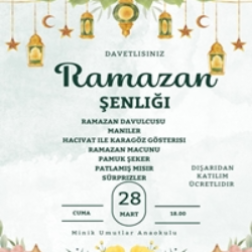 Özel Kartal Minik Umutlar Kreş ve Gündüz Bakımevi'nden Ramazan Şenliği Daveti!