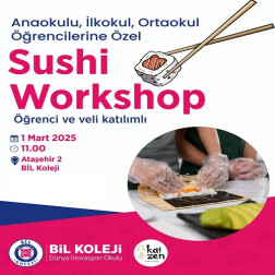 ÜCRETSİZ Sushi Workshop Anaokulu-İlkokul-Ortaokul Öğrenci ve Veli Katılımlı Etkinlik