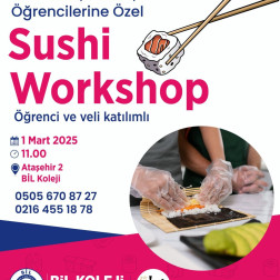 ÜCRETSİZ Sushi Workshop Anaokulu-İlkokul-Ortaokul Öğrenci ve Veli Katılımlı Etkinlik