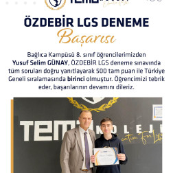 ÖZDEBİR LGS DENEME BAŞARISI