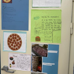 We learned the menus in English