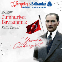 29 EKİM CUMHURİYET BAYRAMIMIZ KUTLU OLSUN!