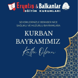 KURBAN BAYRAMIMIZ KUTLU OLSUN!