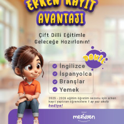 Meridyen Anaokulu'nda erken kayıt fırsatları başladı!