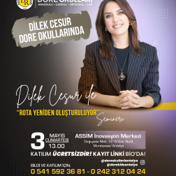 Değerli Velilerimizi EĞİTİMCİ YAZAR DİLEK CESUR ile gerçekleşecek olan Seminerimize Davet Ediyoruz!
