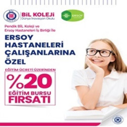ERSOY HASTANESİ ÇALIŞAMLARINA ÖZEL % 20 EĞİTİM BURSU İMKANI