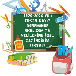 OKUL.COM.TR VELİLERİNE ÖZEL ERKEN KAYIT FIRSATI