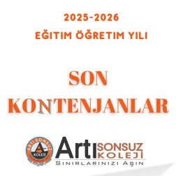 2025-2026 Eğitim-Öğretim Yılı İçin Son Kontenjanlarınızı Kaçırmayın!