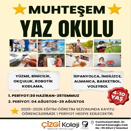Özel Silivri Çizgi Koleji Yaz Okulu Başlıyor!