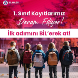 Minik adımlar, büyük hayaller! 🌟 BİL Koleji’nde 1. sınıf kayıtlarımız devam ediyor.