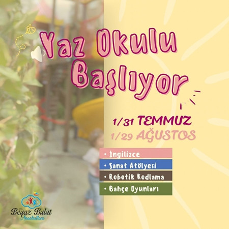 Yaz Okulu Başlıyor!