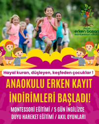 🎓 Özel Florya Erken Başarı Montessori Anaokulu’nda Erken Kayıtlar Başladı! 🎉