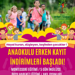 🎓 Özel Florya Erken Başarı Montessori Anaokulu’nda Erken Kayıtlar Başladı! 🎉