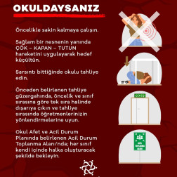 Okulda Deprem Anında Bilgilendirme