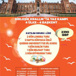 İNGİLTERE DE YAZ KAMPI