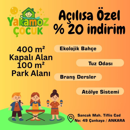 🎉 Yakamoz Çocuk Anaokulu Açıldı! 🎉