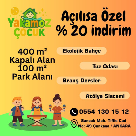 🎉 Yakamoz Çocuk Anaokulu Açıldı! 🎉