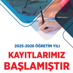 2025-2026 Eğitim Öğretim yılı kayıtlarımız devam etmektedir.