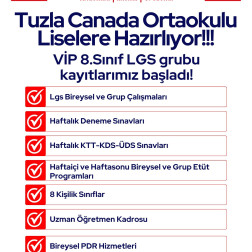 Tuzla Canada Ortaokulu Liselere Hazırlıyor!!!