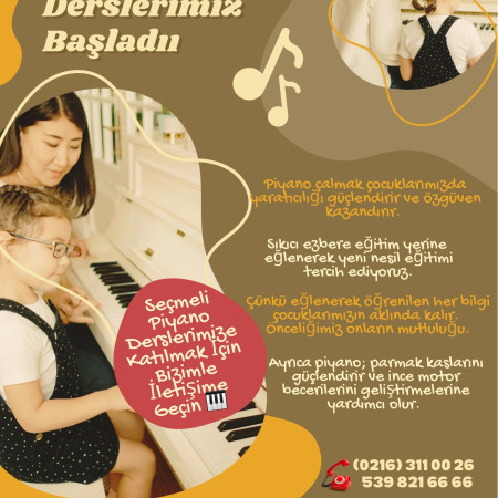 PİYANO DERSLERİMİZ