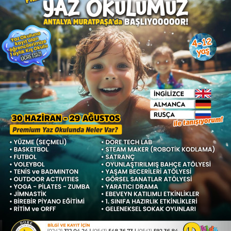Bursa DoreKids Anaokulu Premium Yaz Okulumuz Başlıyor!