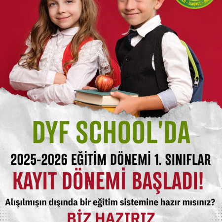 DYF SCHOOL'DA KAYIT DÖNEMİ BAŞLADI !!!!