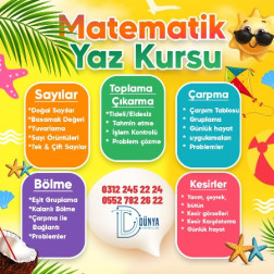 ✏️ Matematik Yaz Kursu Başlıyor!