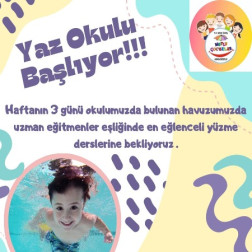 Yaz Okulu Başlıyor! Hem Eğlenip Hem Yüzme Öğreniyoruz!