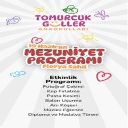 Tomurcuk Güller Anaokulu Mezuniyet Coşkusuna Davetlisiniz! 🌟