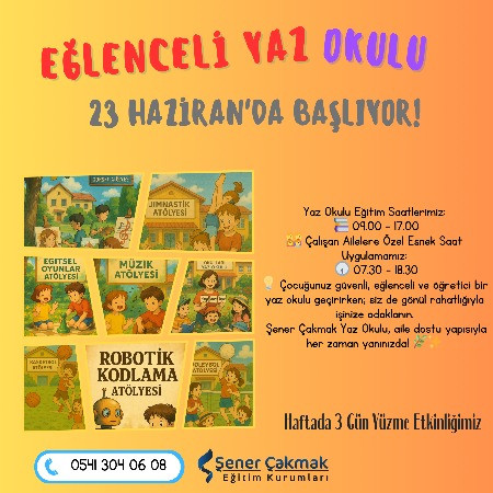 Yaz Okulu Başlıyor!