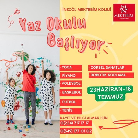 🎉 Yaz Tatilinde Dolu Dolu Bir Program Mektebim’de!