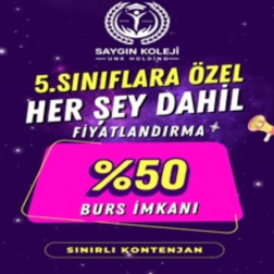 🎓 5. SINIFLARA ÖZEL %50 BURS FIRSATI! 💫
