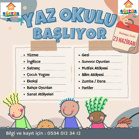 YAZ OKULU BAŞLIYOR