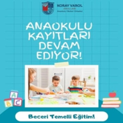 Anaokulu Kayıtlarımız Devam Ediyor! 🎨📚