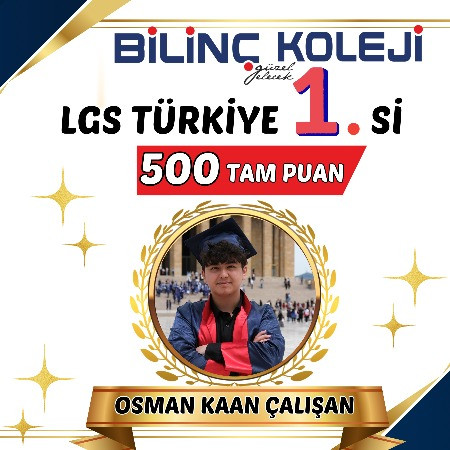 LGS TÜRKİYE 1.Sİ BİLİNÇ KOLEJİ'NDEN