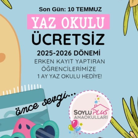 1 AY YAZ OKULU HEDİYE!