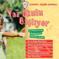 Yaz Okulu Başlıyor! 🎒✨