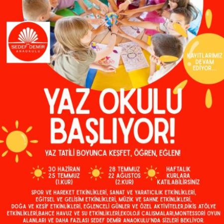 🎉 YAZ OKULU BAŞLIYOR! 🌞
