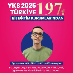 YKS 2025 197,Sİ BİL EĞİTİM KURUMLARINDAN