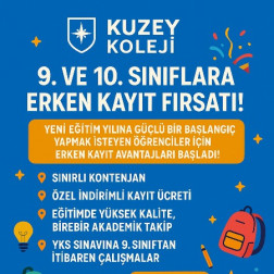 9.ve 10. SINIFLAR İÇİN ERKEN KAYIT DÖNEMİ BAŞLADI