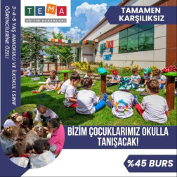 TEMA ANAOKULU VE TEMAİLKOKULUNDA BURS KAMPANYASI