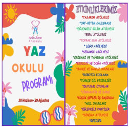 Yaz Okulu Programımız ve Çeşitli Etkinliklerimiz Başladı!