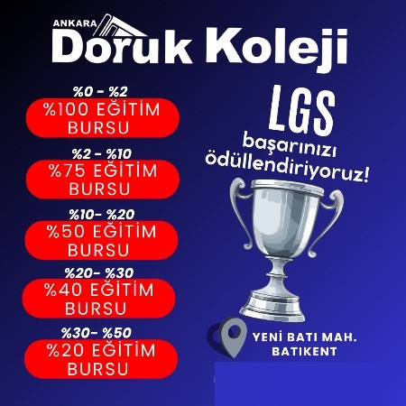 LGS Başarınızı Ödüllendiriyoruz!